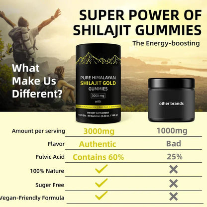 Lucidia™ - Pure Himalayan Shilajit Gold Gummies