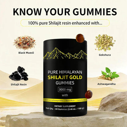Lucidia™ - Pure Himalayan Shilajit Gold Gummies